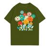 Women's Casual Round Neck Floral Print Short Sleeve T-Shirt Top