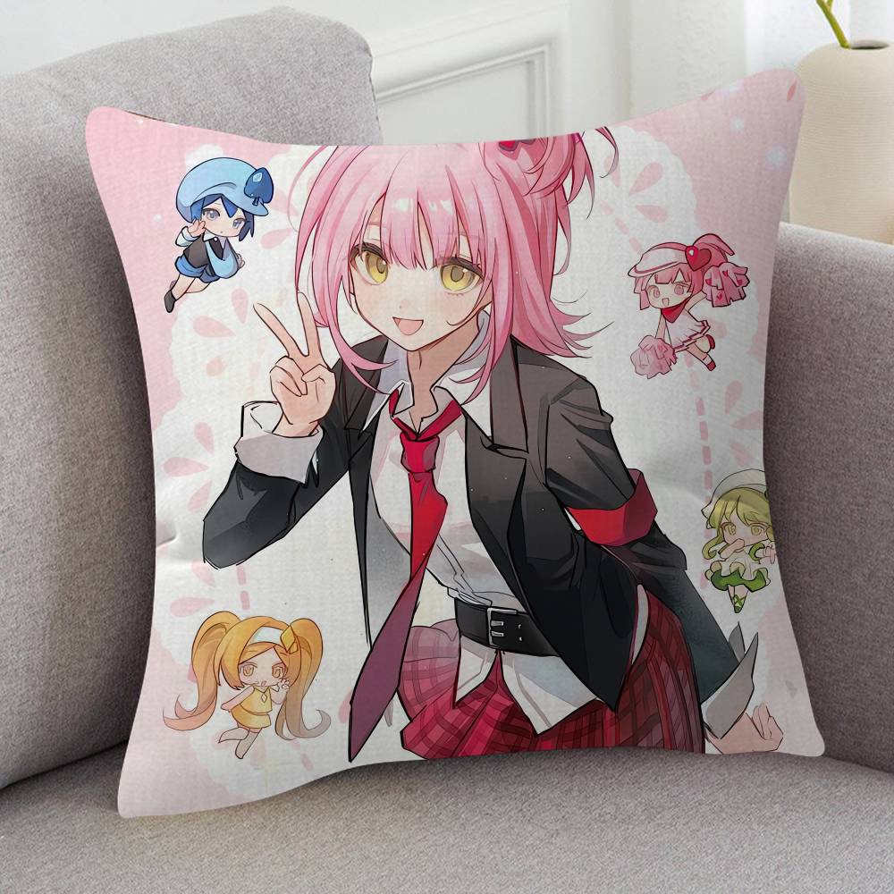 Anime Shugo Chara! Cartoon Series Square Pillowcase Soft Waist Sofa Cushion Cover Bedroom Room Pillowcase