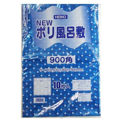 Heiko Vinyl Poly Furoshiki Polka Dot Blue 90x90cm 10 Pieces 006685107