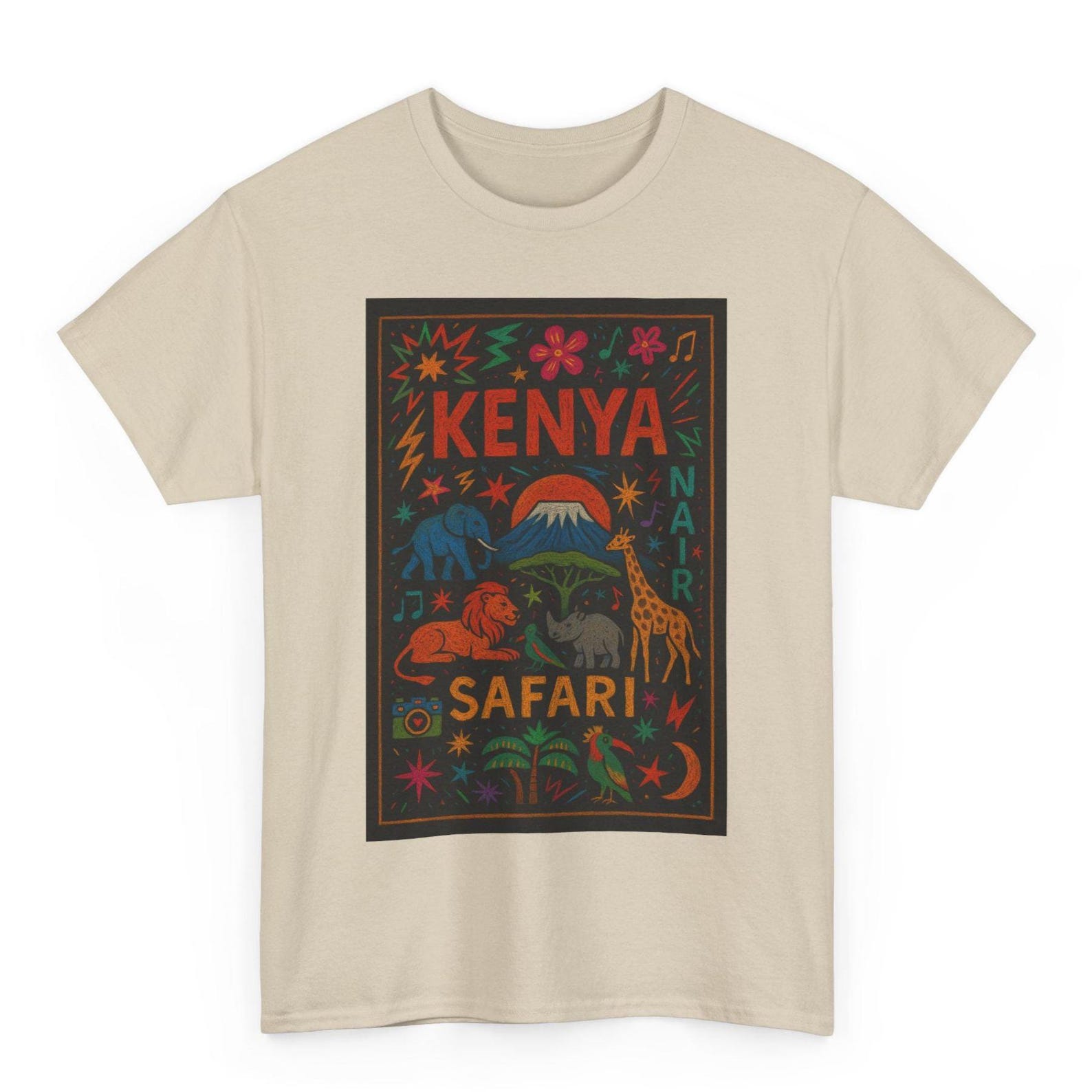 Vintage Nairobi Kenya T-Shirt: Unisex African Heritage Graphic Tee S