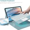 Kompatible Samsung Tablet Hülle mit Leder Bluetooth Tastatur für S10 Lite/S9/A11 Plus/FE Plus