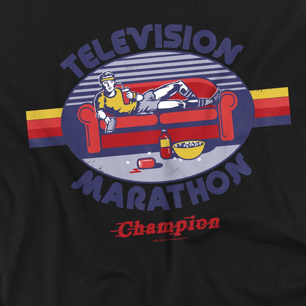 Steven Rhodes Unisex Adult Television Marathon Champion T-Shirt