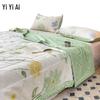 Yiyiai 100% Cotton Washable Quilted Summer Comforter