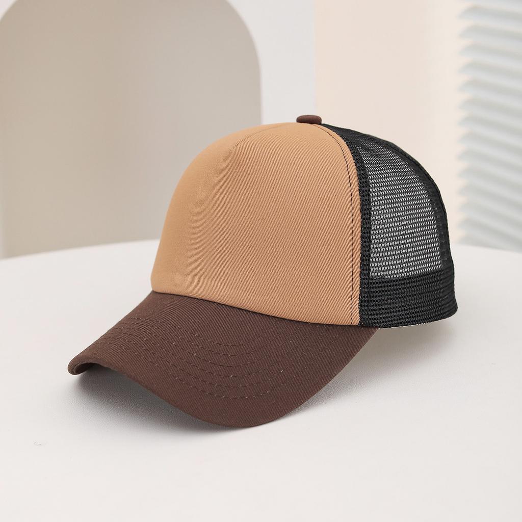 European and American cross-border casual sponge top baseball cap, summer outdoor travel breathable mesh baseball cap