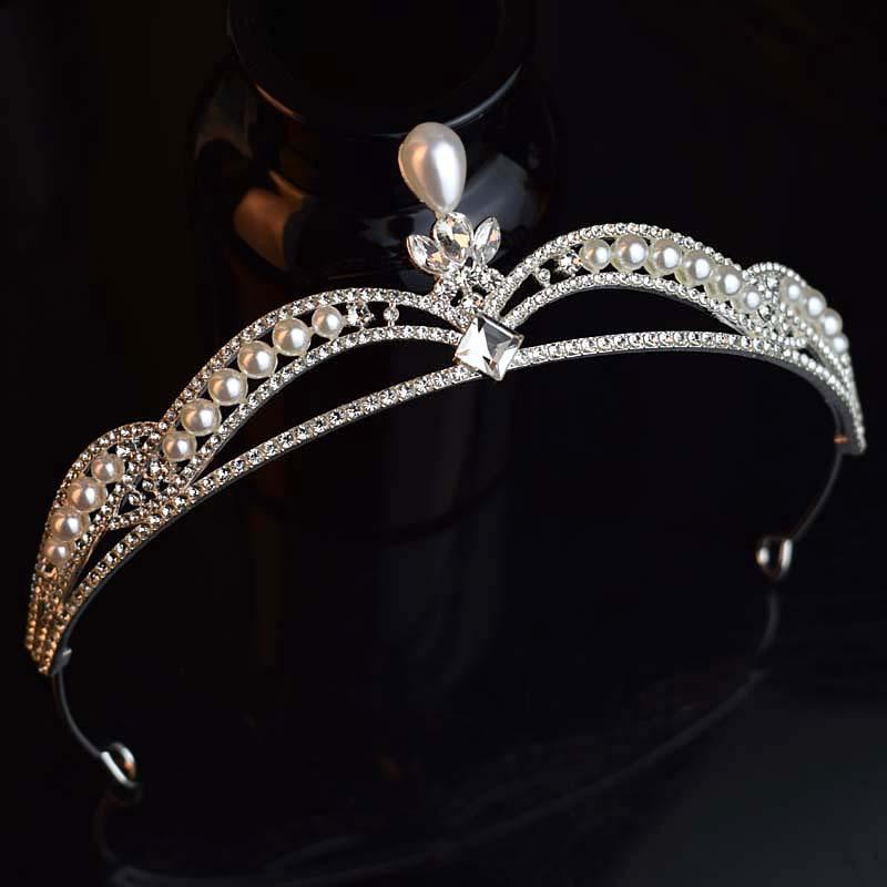 Simple Temperament Fugitive Princess Crown  Birthday Catwalk  Awards  Hair Accessories  Fashionable and Versatile Accessories