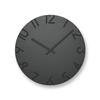 Lemnos Wall Curved Colored Black BK Lemnos Large Clock, Analog, NTL16-07