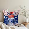 Baseball Happy Birthday Maple Design Cushion Cover Happy Autumn Harvest decor Holiday Decorati Pillow Cover