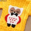 Children's Sweaters Fall and Winter Long-sleeved Boys and Girls Cartoon Turtleneck Knit Sweater