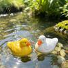 Landscaping Duck for Garden Pools Floating Resin Figurine Realistic Yellow Statue Simulation Animal Ornament Fish Tanks Outdoor Pond Garden Lawn,