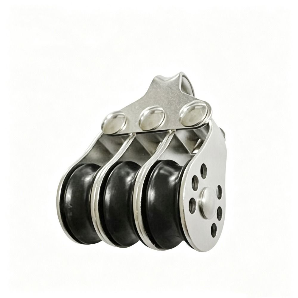 Locking Mechanism Locking Pulley Stainless Steel Cable Pulley Boat Pulley Sailing Anchoring