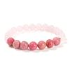 Natural Red Stone Powder Crystal Bracelet Sweet Round Bead Bracelet Jewelry Gift