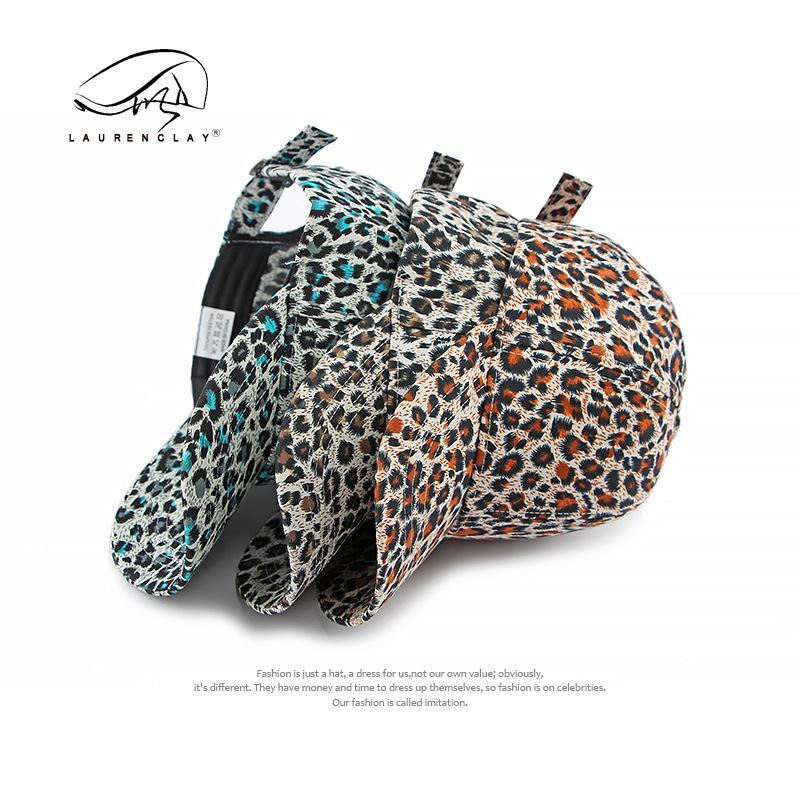 Hat Women's Spring Summer Thin Leopard Print Cap Casual Versatile Cap Personalized Hardtop Baseball Cap Women