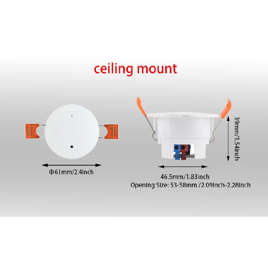 ZigBee Wifi MmWave Menschliche Anwesenheit Bewegungssensor Mit Helligkeits-/Entfernungsdetektion 5/110/220V Tuya Smart Life Hausautomation