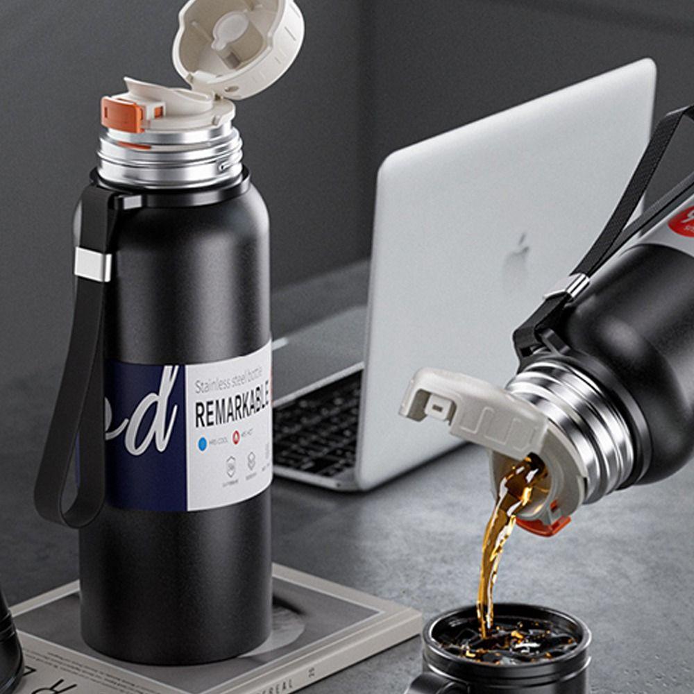 Large Capacity Insulated Cup Stainless Steel Outdoor Water Bottle Gifts Water Bottles