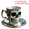 Stylish Resin Skull Coffee Mug Bonehead Design Gothic Tea Cup Set Diabolical Bonehead Cups for Coffee Lovers