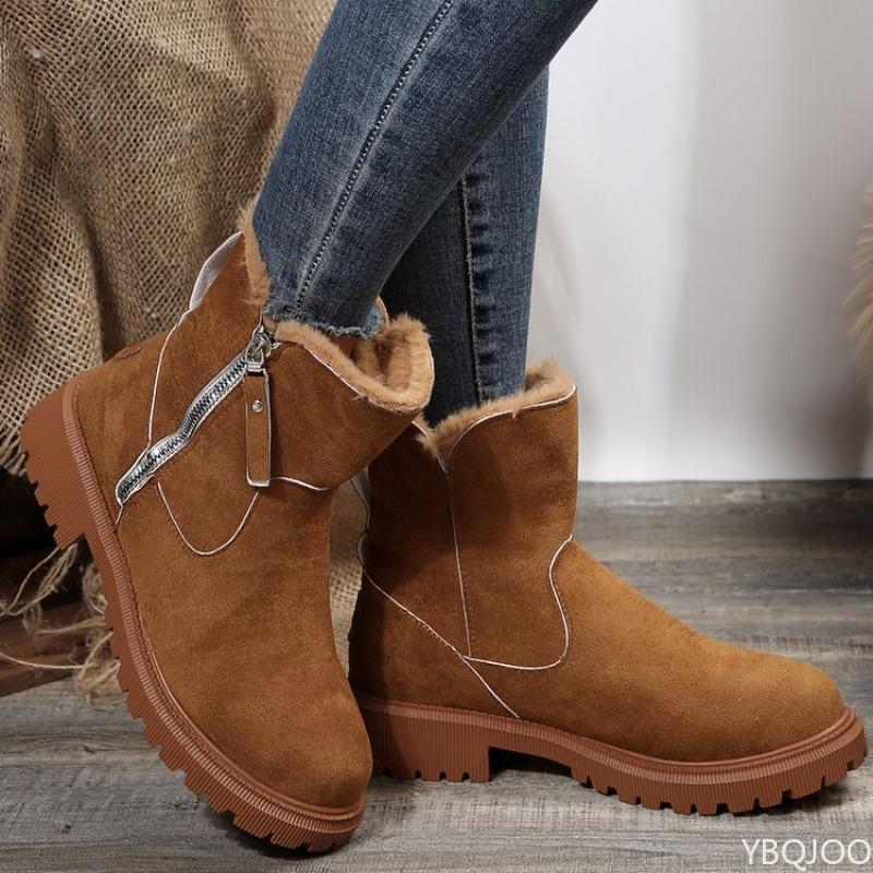 Snow boots women's winter new thick warm cotton shoes simple comfortable anti slip wear-resistant women's shoes