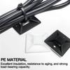 250/500/1000pcs Zip Tie Mounts Durable Clip Clamp Wall Holder Base Adhesive Backed Cable Ties Mount Holder Cable Wire