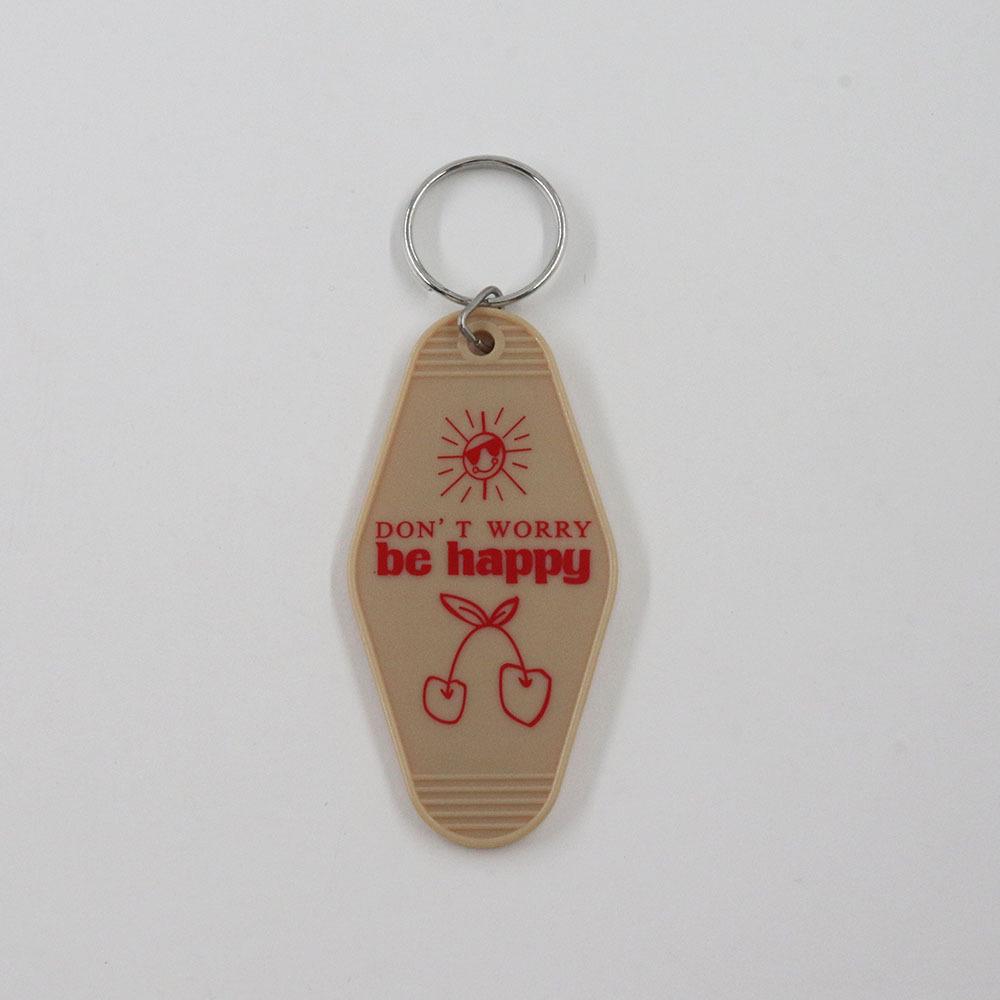 Girly Heart Cartoon Motel Key Tag Keychain Pendant Gift