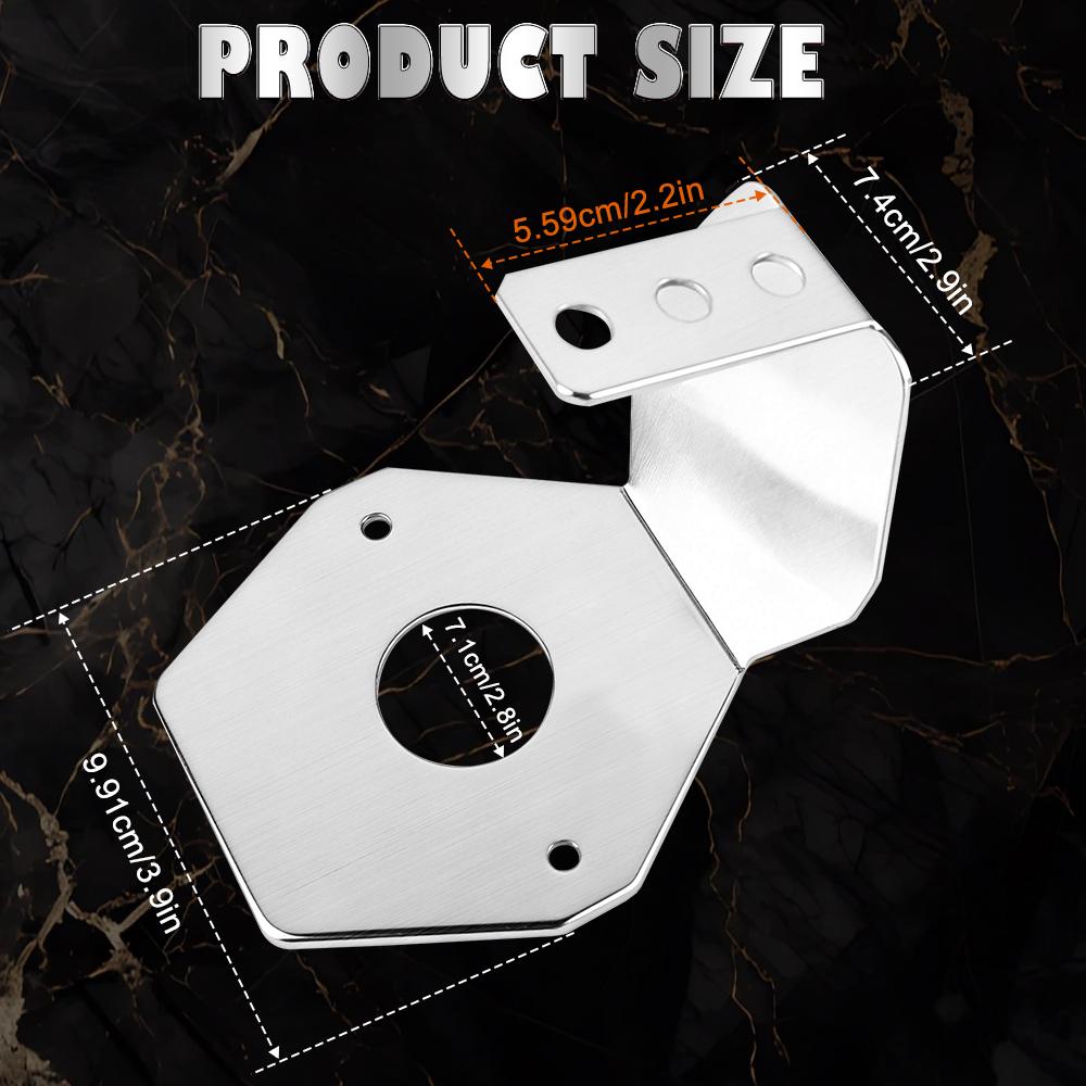 2PCS Watermelon Light Mount Brackets Stainless Steel Truck Trailer RV Campers Bus Mirror Turn Signal Angled Bracket Holder