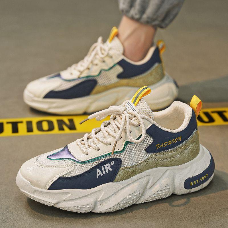 Men's Summer 2024 Breathable Mesh Height-Boost Sneakers – Versatile Hong Kong Style