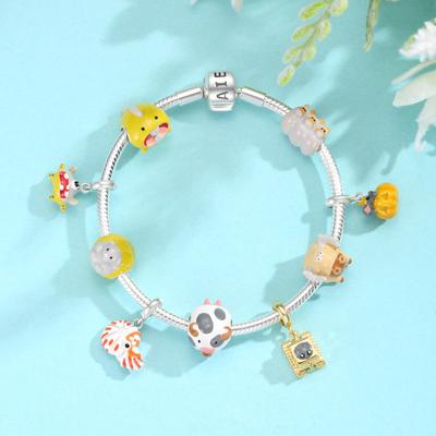Hot 925 Sterling Silver Multi-style Animals Charms Bead for Jewelry Making Pendants Fit Original Charm European Bracelets