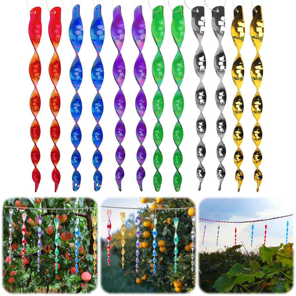 12Pcs Bird Repellent Stick Bird Deterrent Scarer Rod Keep Pigeon Woodpecker Away Bird Damage Prevention Garden Accessories