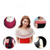Korean Style Dress Lace Hollow Mini Shawl Ladies Elegant Evening Dress Cape Shawl Wrap