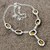 Tiger Eye Gemstone Handmade 925 Sterling Silver Jewelry Necklace 18" KKG-400