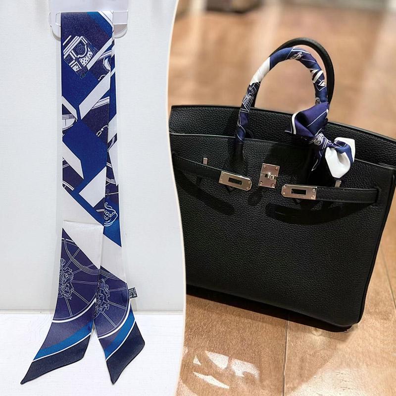 2024 Trendy Silk-Style Scarf Handle Wrap for Bags