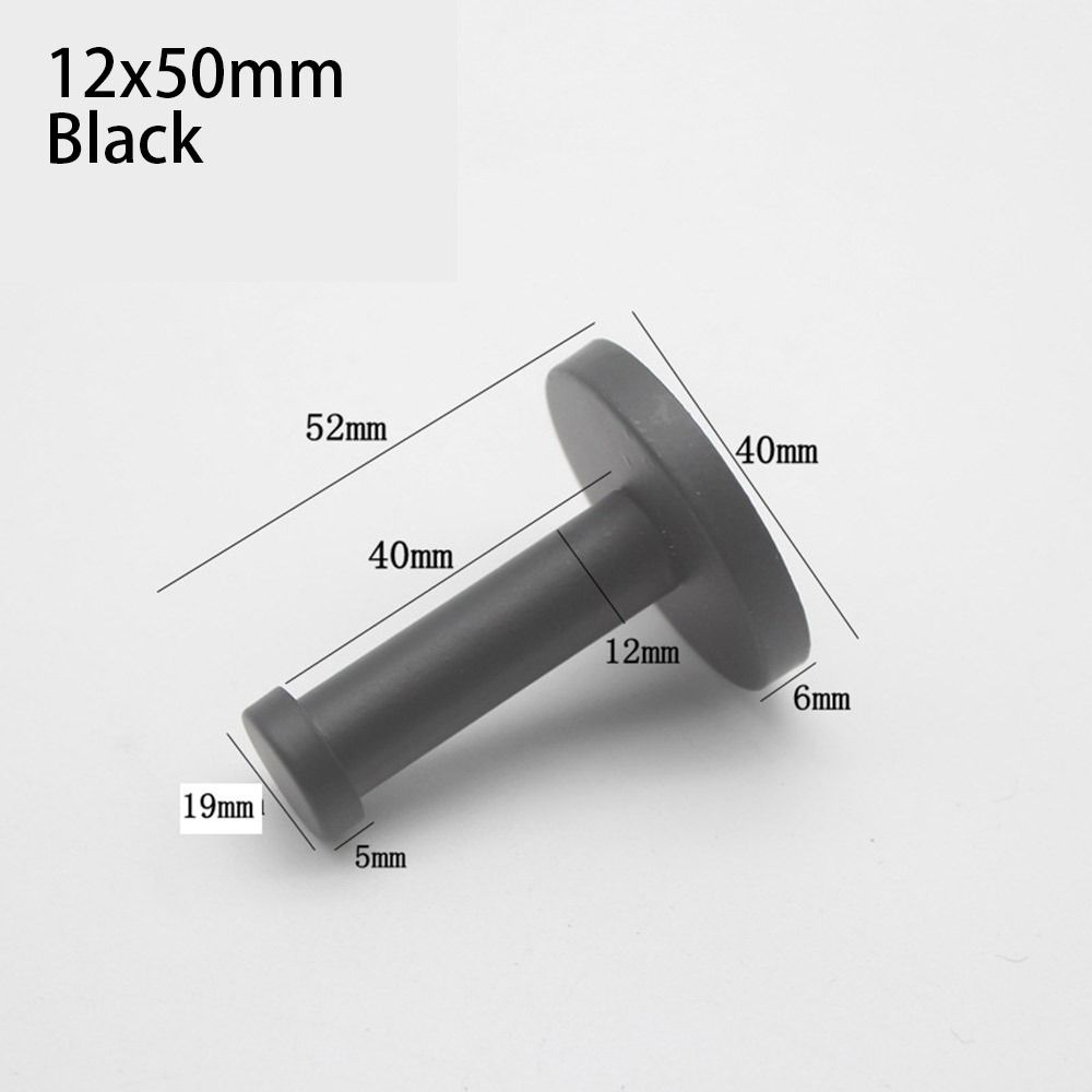 

1 шт. с винтами одинарный крючок для одежды цилиндрический настенный крючок для пробивания прочная вешалка для полотенец black 12x50mm