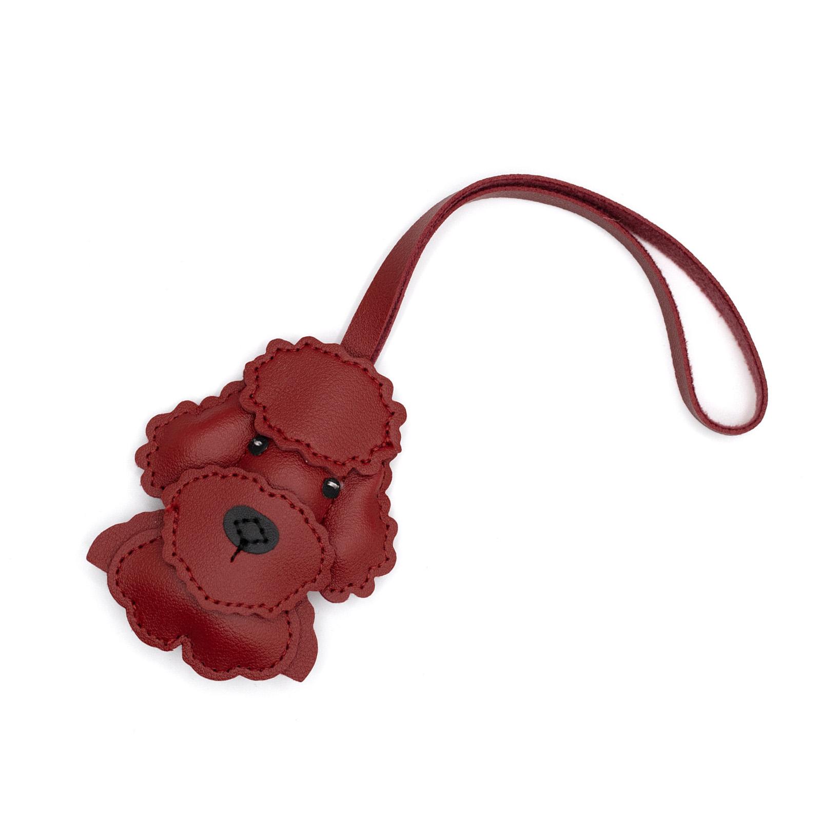 

Стильный прочный брелок для ключей из искусственной кожи в виде собаки, аксессуар для украшения автомобиля или сумки с прочным плетеным ремешком для ежедневного использования