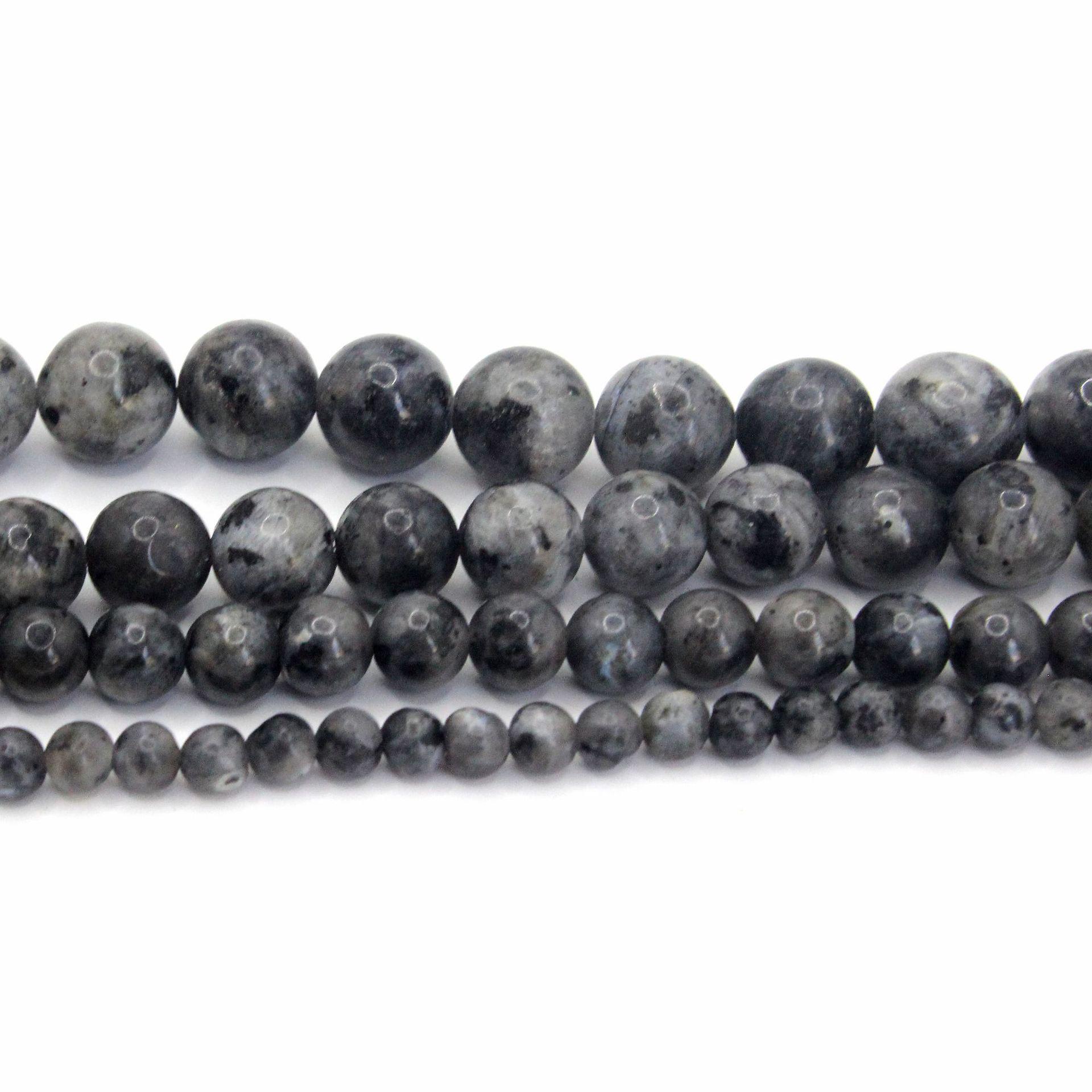 

Чорний Місячний Камінь Намистини для DIY Ювелірних Виробів - Круглі Розсипні Намистини, Аксесуари для Браслетів, Напівфабрикати 12mm, approx. 30 beads