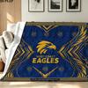 Coperta in Flanella con Stampa West Coast Eagles Alta Qualità Calda Confortevole Coperta per Tutte le Stagioni Perfetta per Regali Decorazioni per la Casa