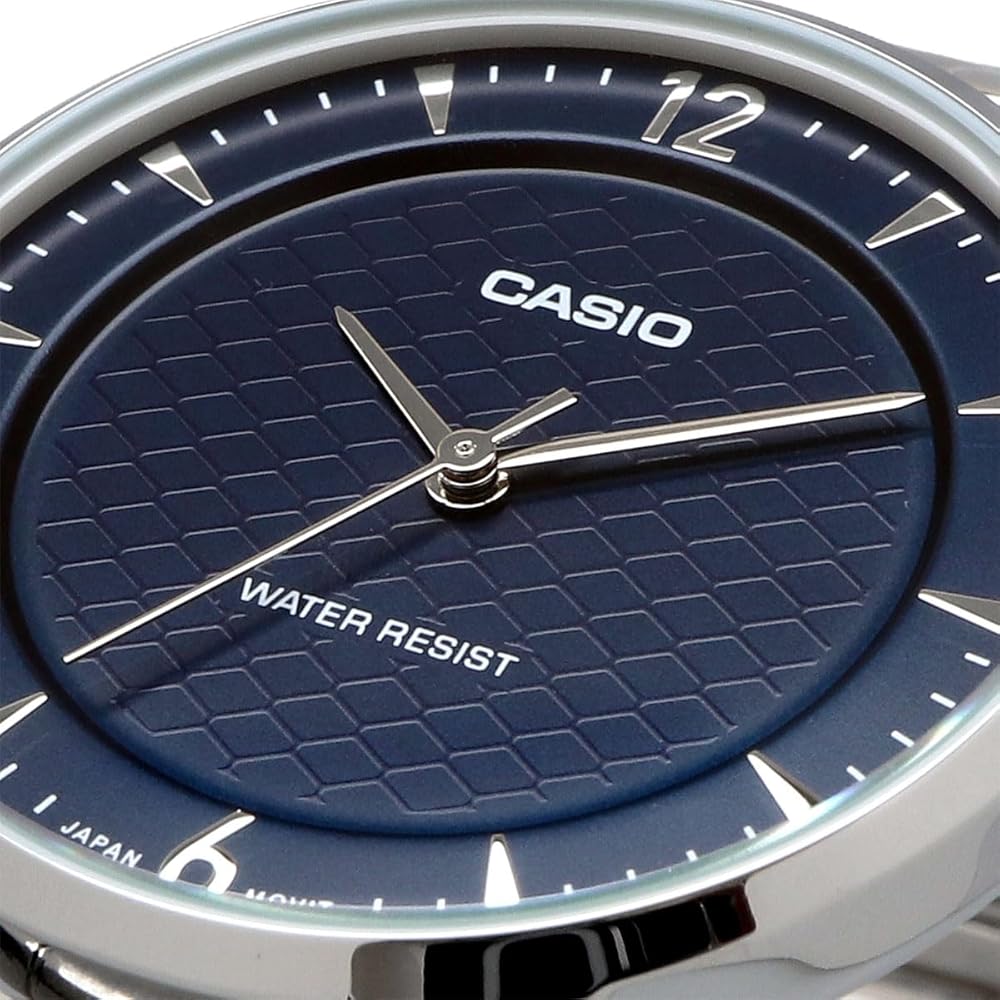 Casio Analog Quartz Women's Watch LTP-VT04D-2A Navy Blue Metal Band Imported Model