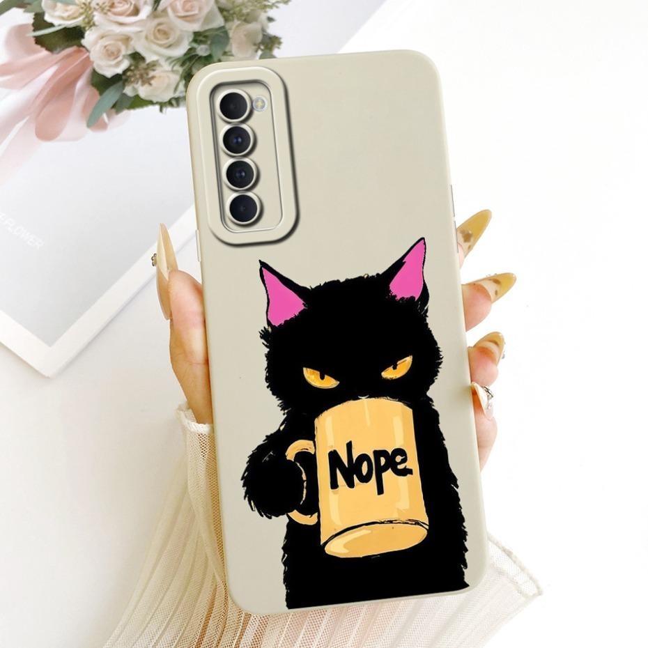 Cute Printed Phone Case For OPPO Reno4 Pro / Reno4 Soft Silicone Shockproof Cases For Oppo Reno 4 4Pro 4G Covers Bumpers