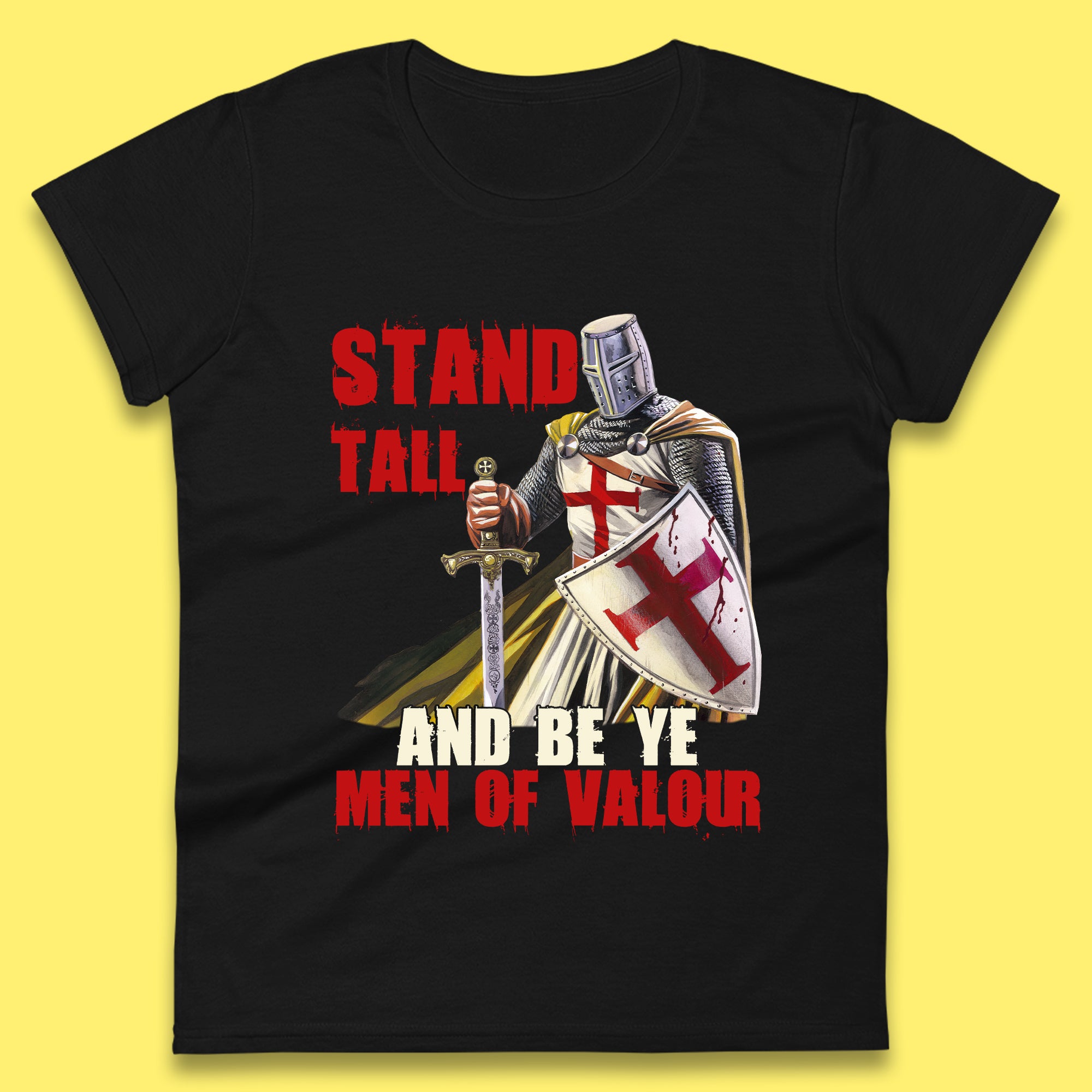 St George Day England Warrior Womens T-Shirt Mens Tops Tees Unisex XL