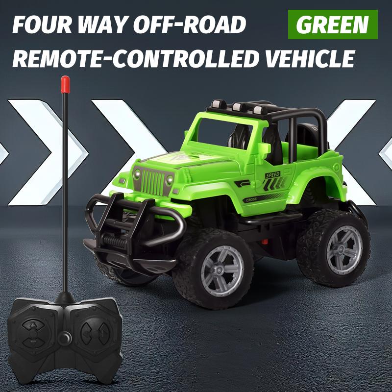 Children's toy car remote control car four-wheel drive inertia off-road strong impact resistance performance, cool drifting