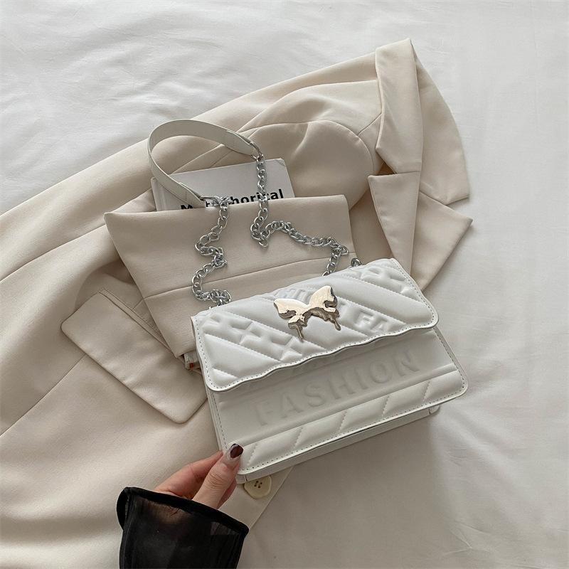 Schmetterling Kleine Tasche Damen Herbst Ausländischer Stil Vielseitige Kette Umhängetasche Schulter Kleine Quadratische Tasche