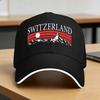 Casquette de Baseball Drapeau Suisse Suisse d'Été Outdoor Gym Streetwear Personnalisée DIY Chapeau de Soleil Trucker Unisexe Hommes Respirant Casquette Snapback