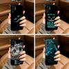 Cute C-Cheshire Cat Phone Case For Samsung S25,S24,S21,S22,,Plus S23,S30,Ultra,S20,Fe,Lite,Black Soft Silicone