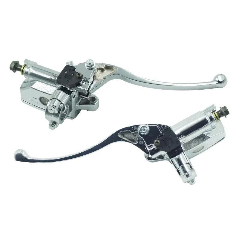 Right and Left 7/8" 22mm Motorcycle Front Brake Clutch Master Cylinder Hydraulic Pump with Lever For Yamaha Suzuki Honda
