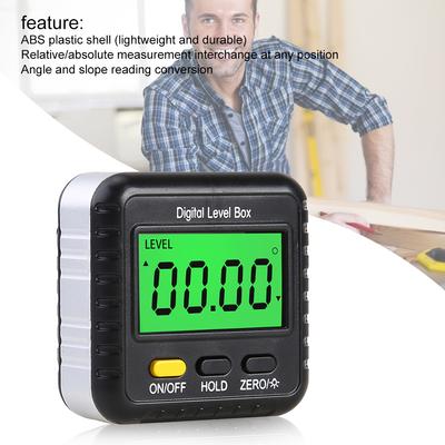 Electronic Digital Angle Protractor Magnetic Inclinometer Level Box Gauge Angle Meter Finder Base Measuring Tools