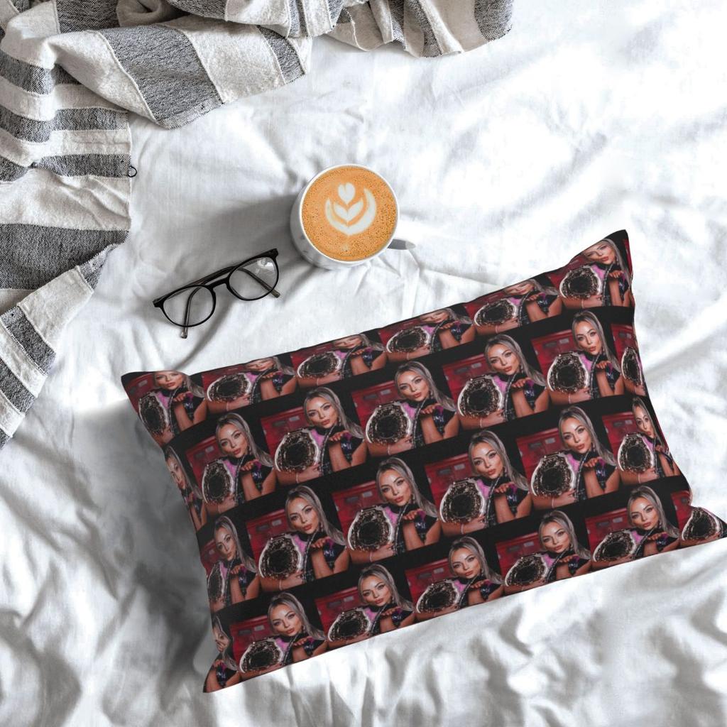 Liv Morgan Rectangle Pillowcase Cushion Cover Decorative Bedroom Bed Home Comfort Throw Pillow