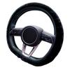 Winter Steering Wheel Cover Soft Fuzzy Elastic Anti-Slip Auto Accessories Automotive Furry Steering Wheel Protector For Sedans