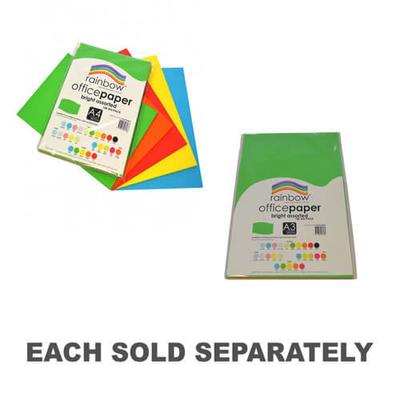 Rainbow Büropapier 100er-Pack 80 g/m² (Leuchtend Sortiert)