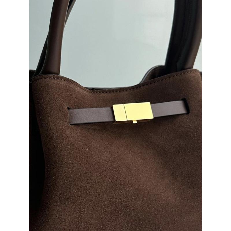 Exquisite Retro Large Capacity Wing Dumpling Tote and Crossbody Bag