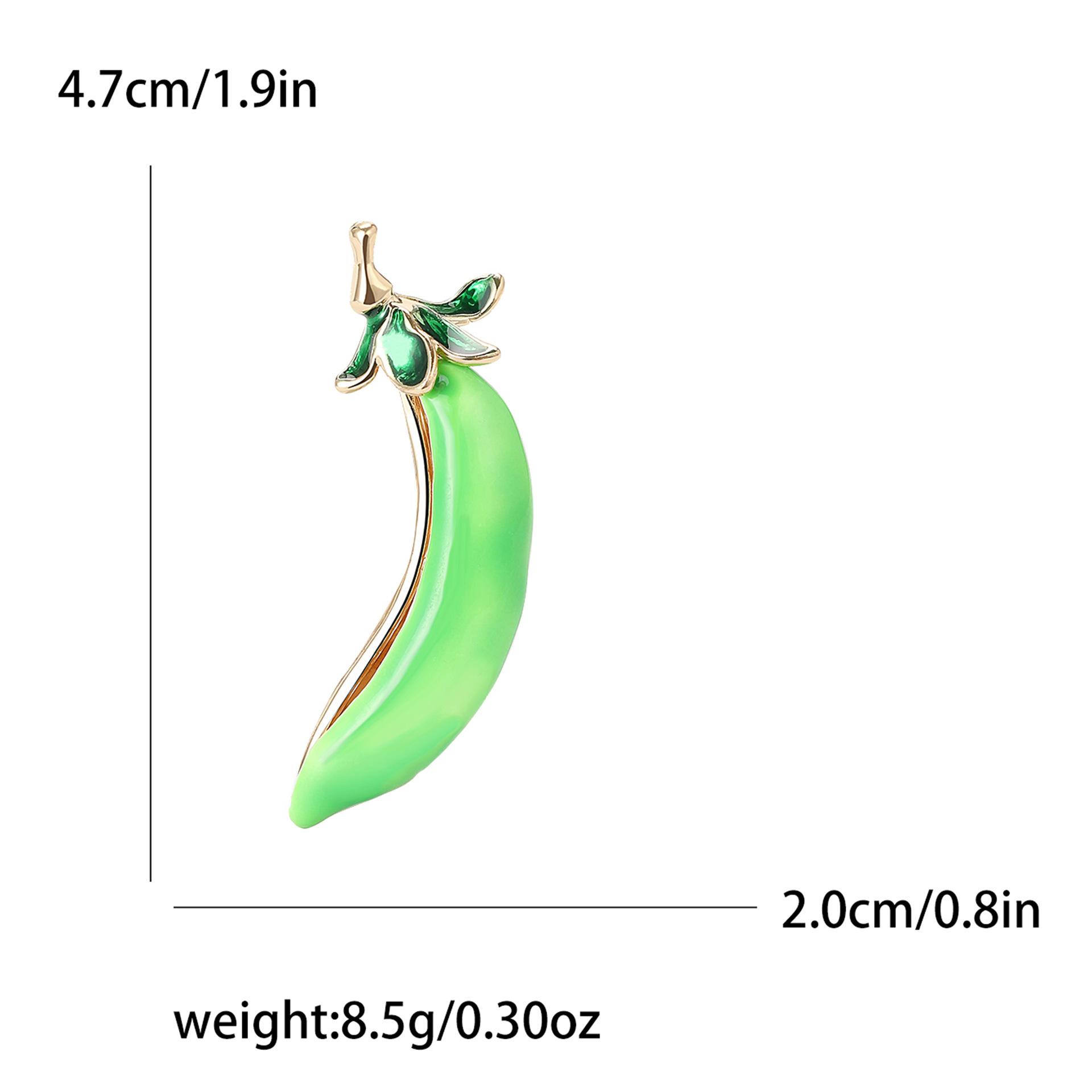 

Модная креативная брошь в виде стручка гороха из эмали из сплава, нишевый дизайн, женская одежда, брошь-украшение, булавка