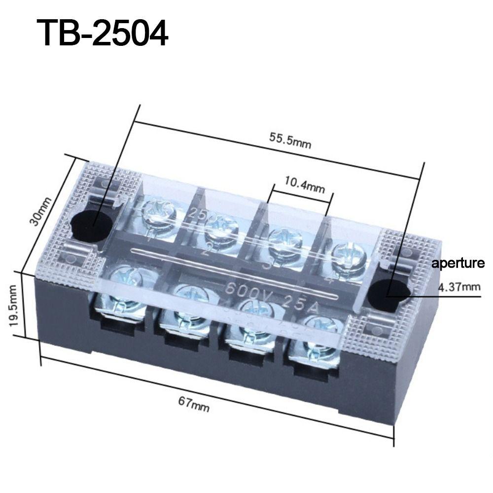 With Screws Strip Block Terminal Dual Row Cable Connector Electric Connector Strip  Electrical