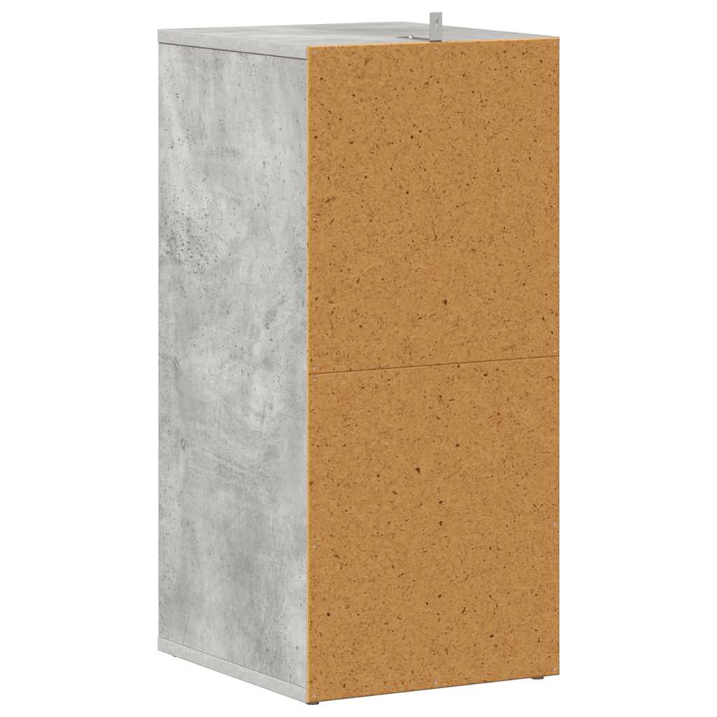 Shoe Cabinet Concrete Grey 31.5 x 35 x 70 cm Engineered Wood