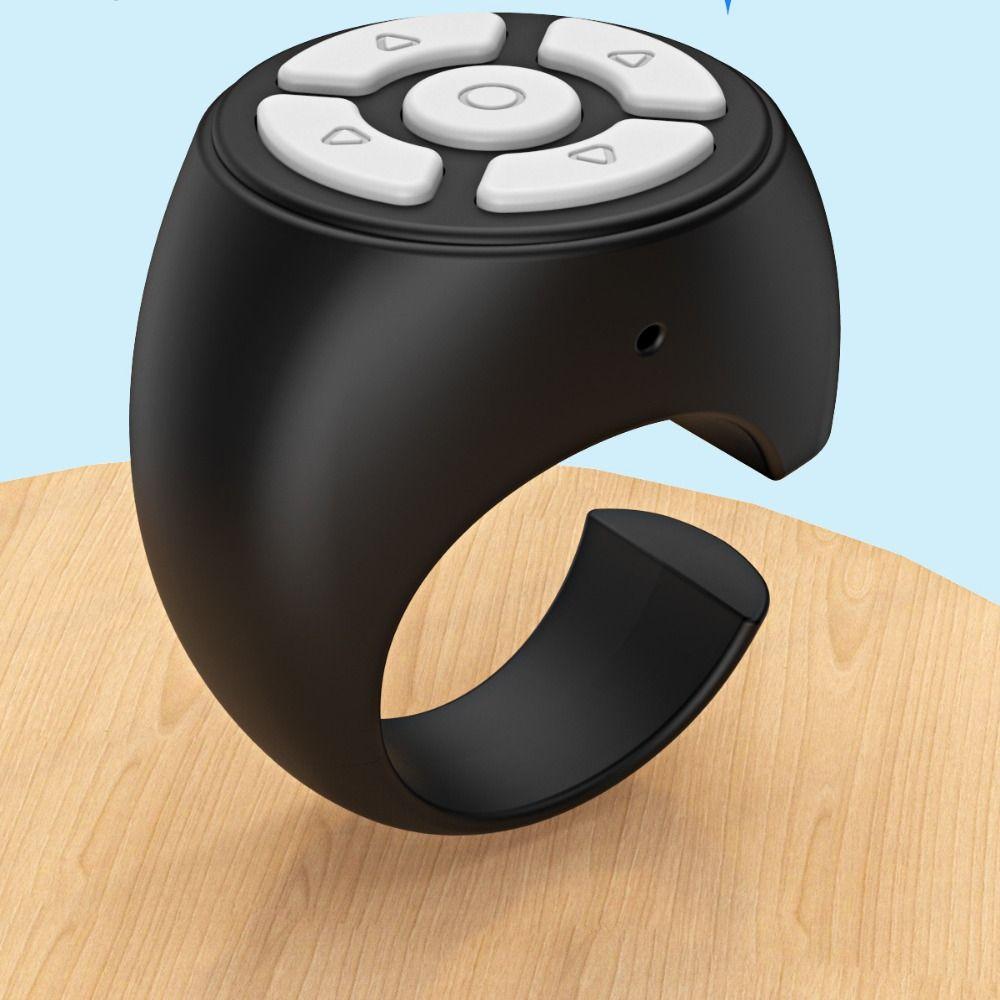 Wireless Remote Controller Ring Portable Finger Scroller Page Turner Bluetooth Media Button Car